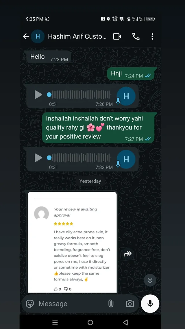 customer review whatsapp image 16